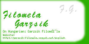 filomela garzsik business card